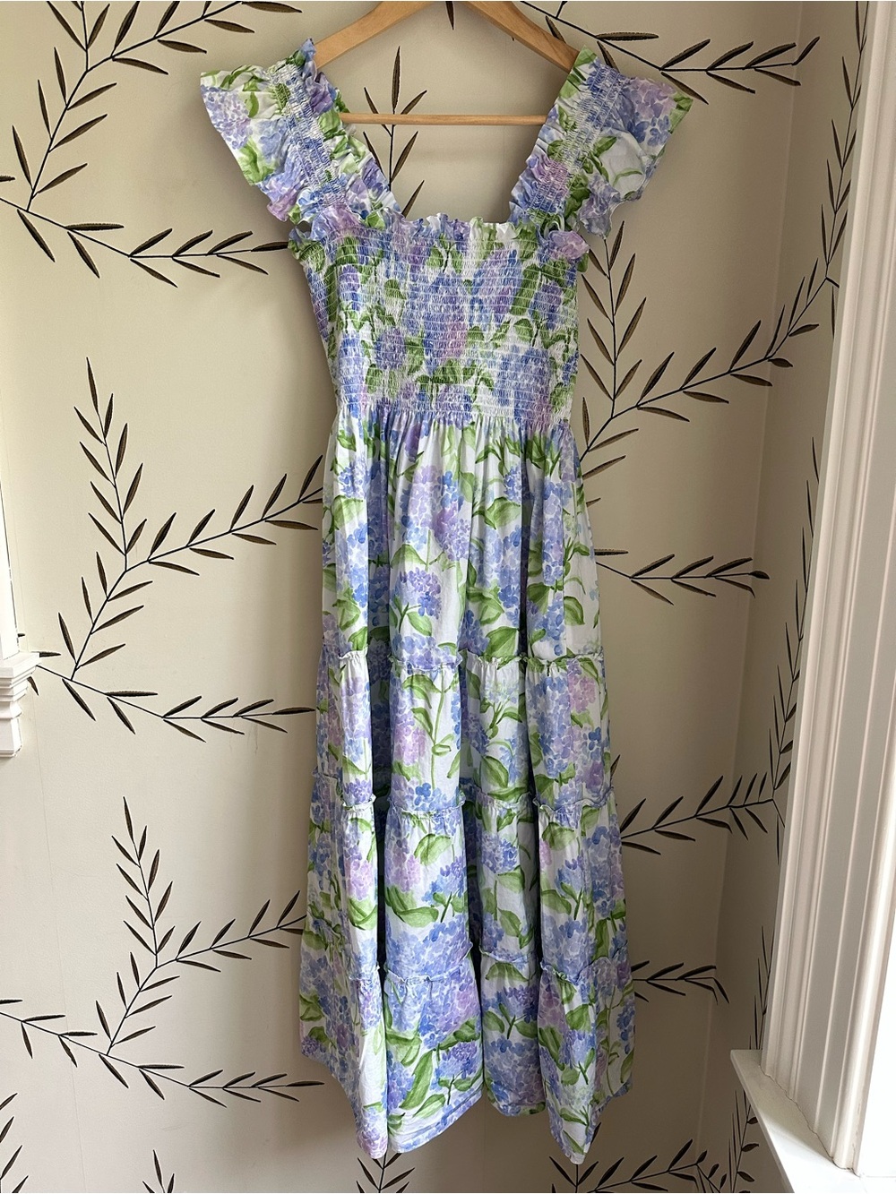 Hill House Ellie Nap Dress. Mrs Alice Blue Hydrangea. S. EUC. - Picture 4 of 6